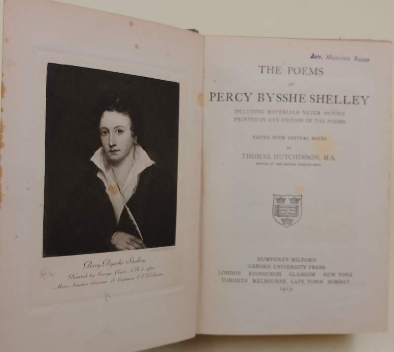THE POEMS OF PERCY BYSSHE SHELLEY(1919)