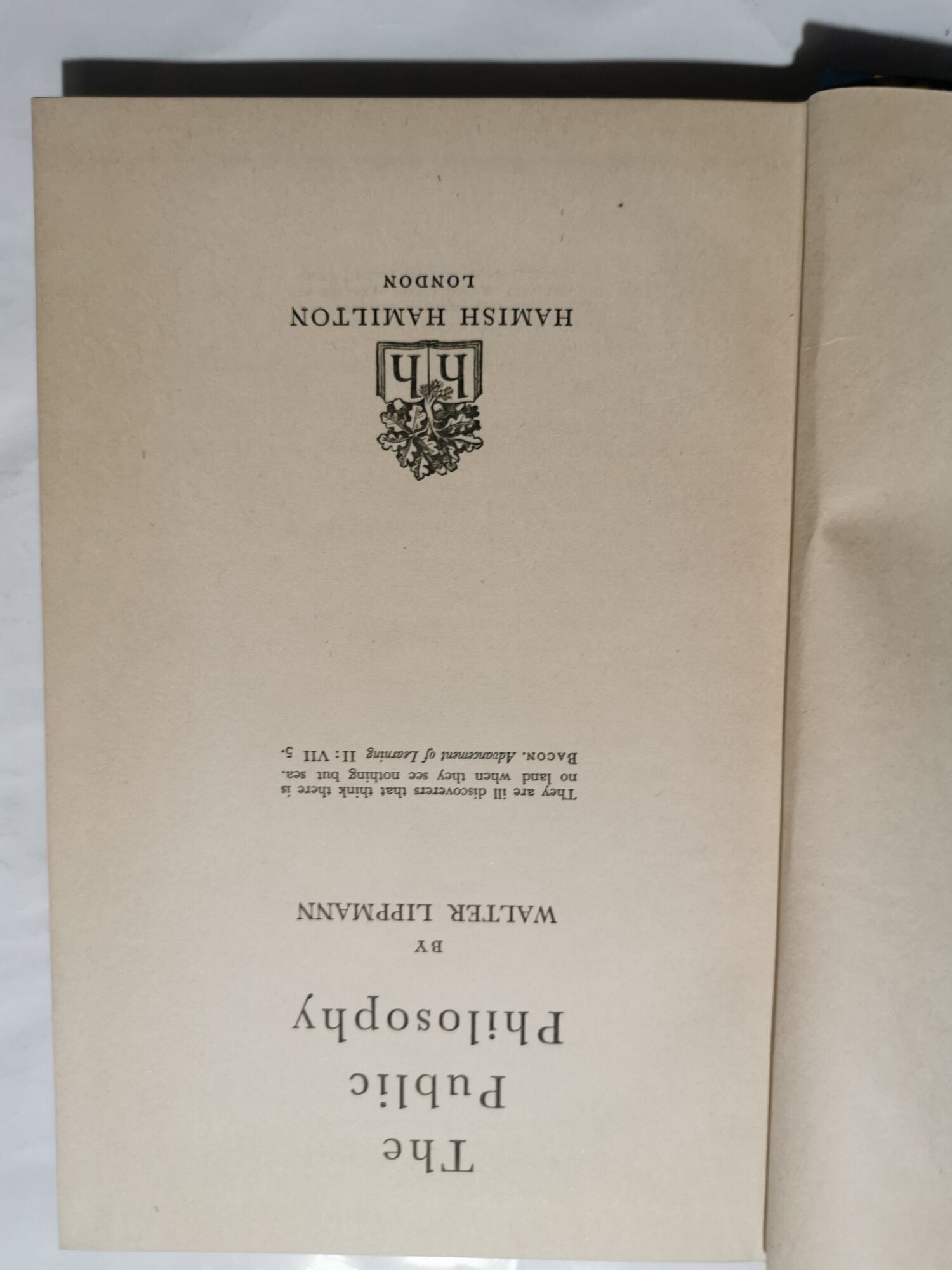 The Public Philosophy