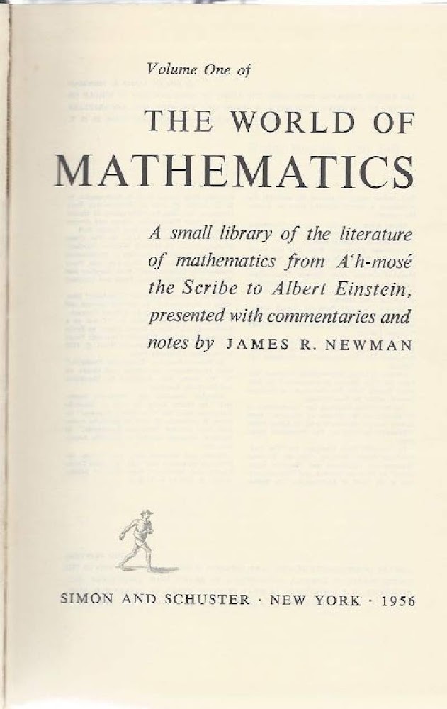 THE WORLD OF MATHEMATICS - A small library of the …