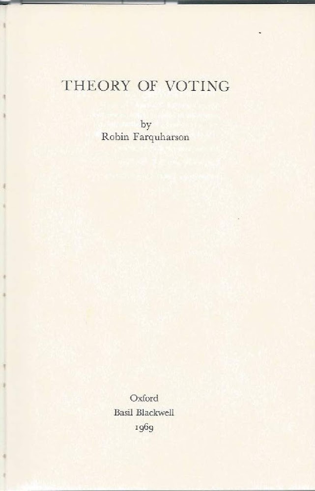 THEORY OF VOTING