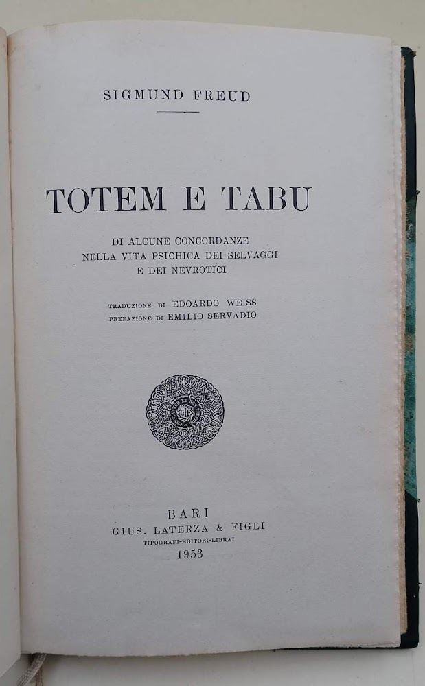 TOTEM E TABU DI ALCUNE CONCORDSANZE NELLA VITA PSICHICA DEI …