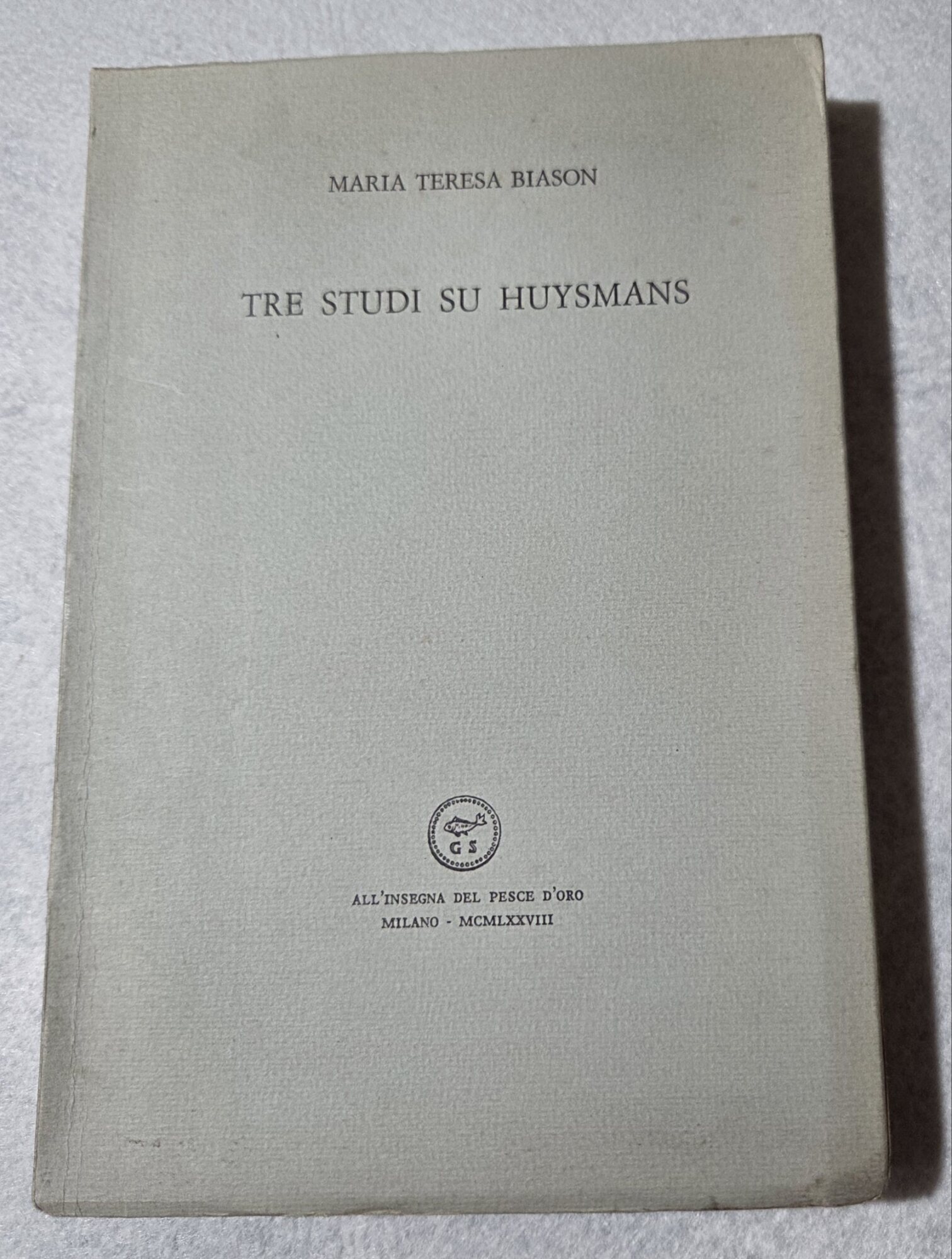 Tre studi su Huysmans