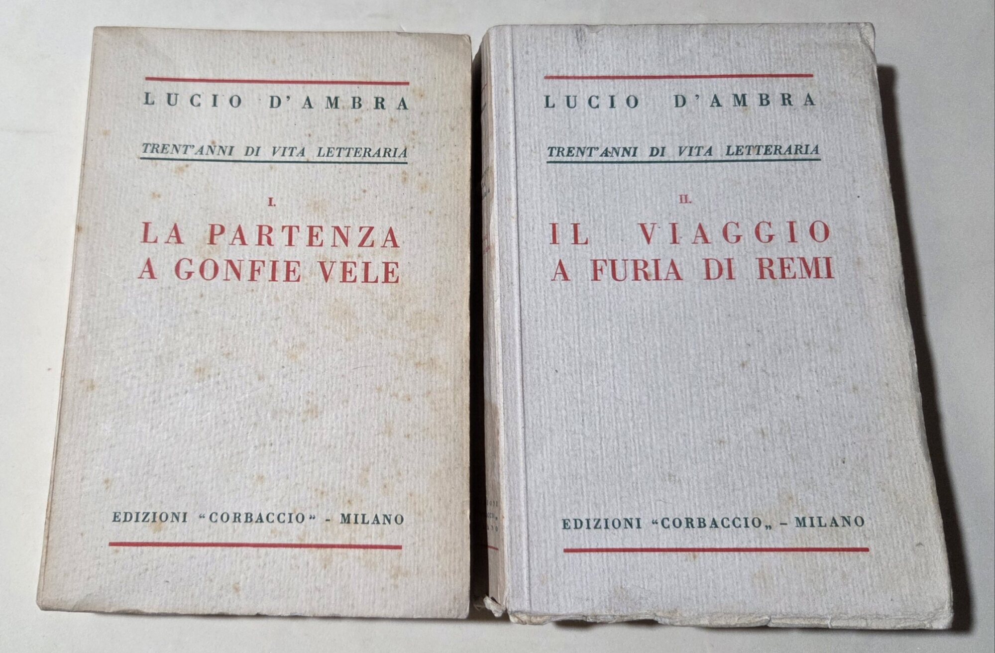 Trent'anni di vita letteraria 2 Voll. : I' - La …