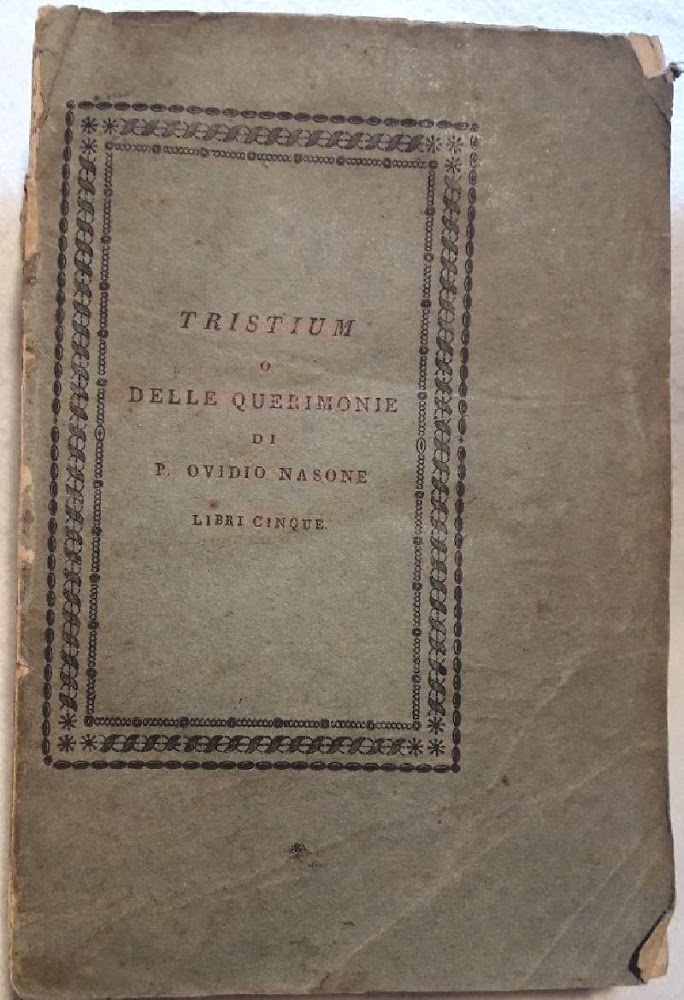 TRISTIUM O DELLE QUERIMONIE(1821)