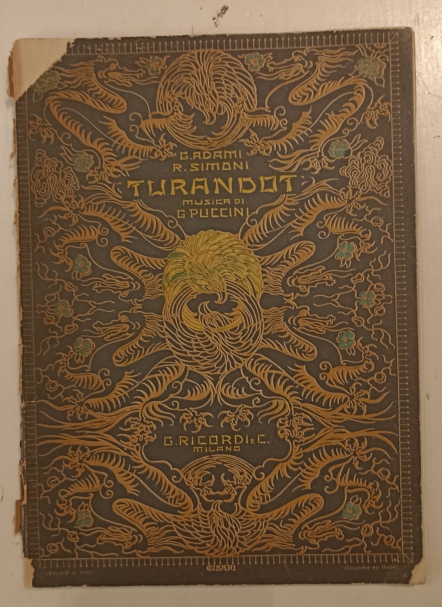 Turandot dramma lirico in tre atti e cinque quadri musica …