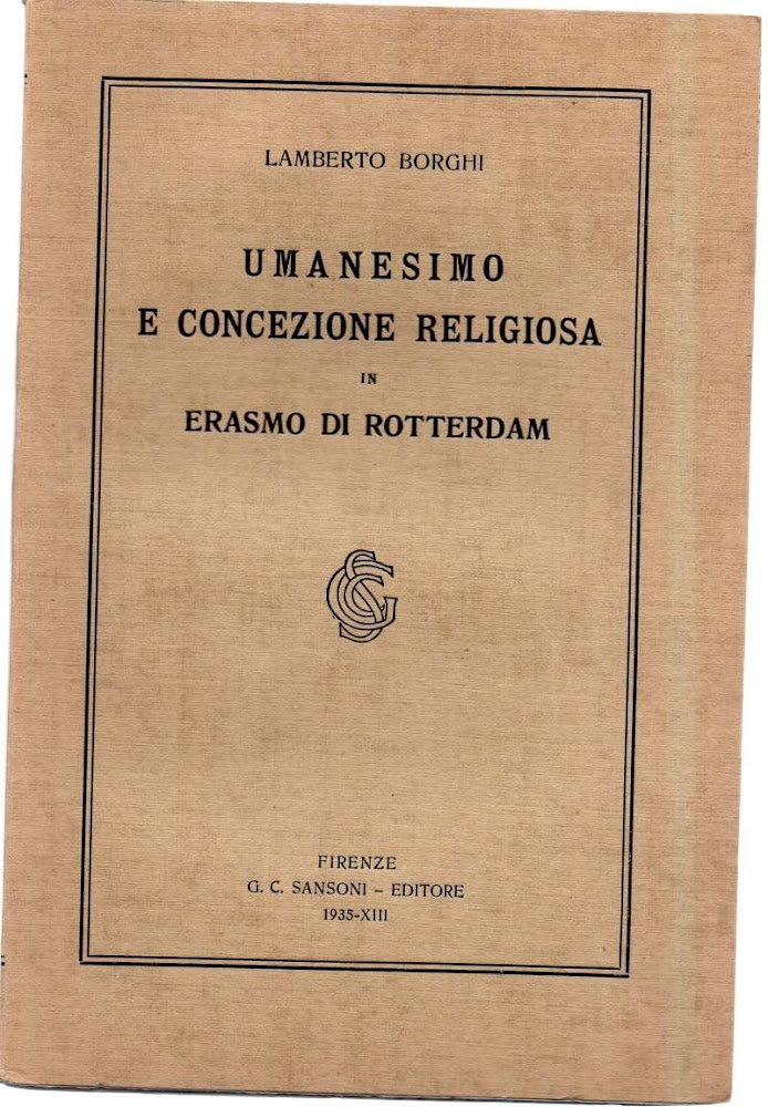 UMANESIMO E CONCEZIONE RELIGIOSA IN ERASMO DA ROTTERDAM