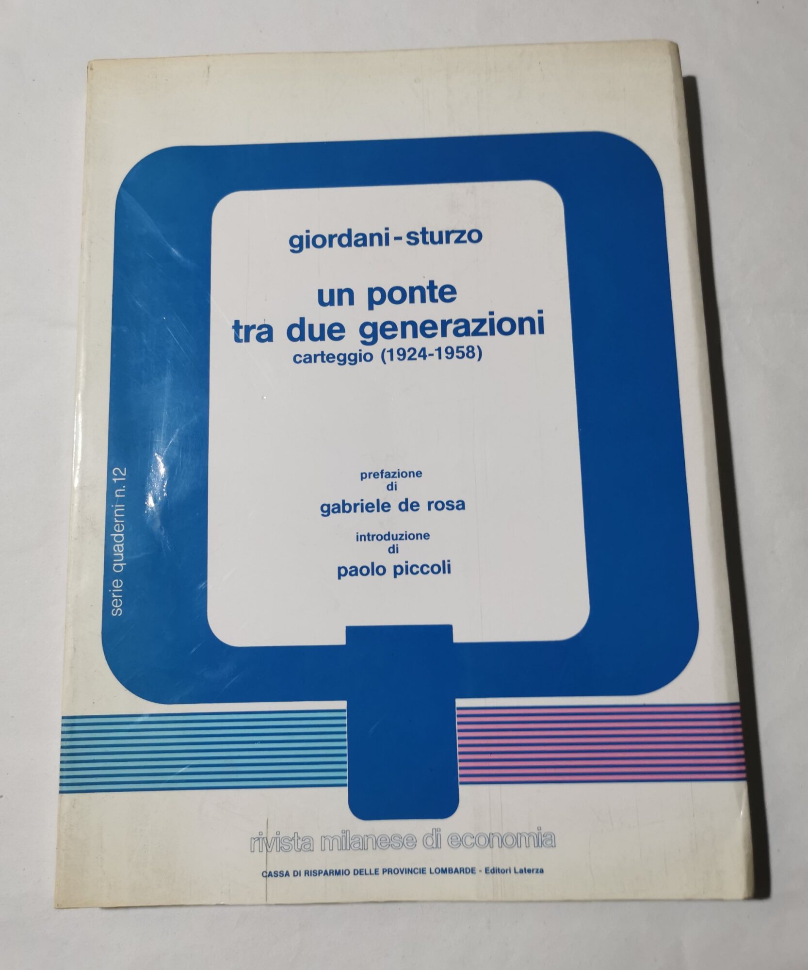 Un ponte tra due generazioni - carteggio ( 1924 - …