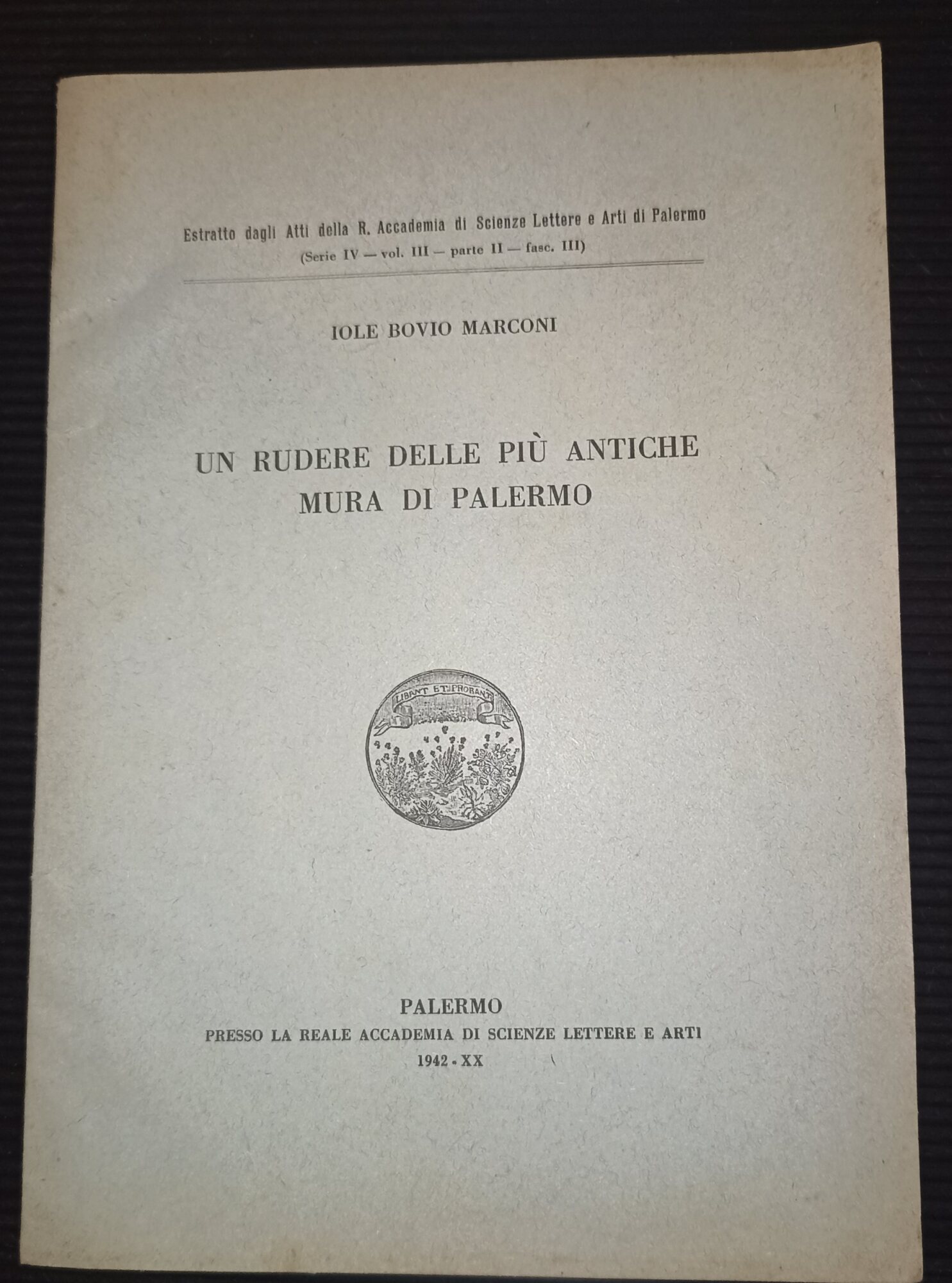 Un rudere delle più antiche mura di Palermo