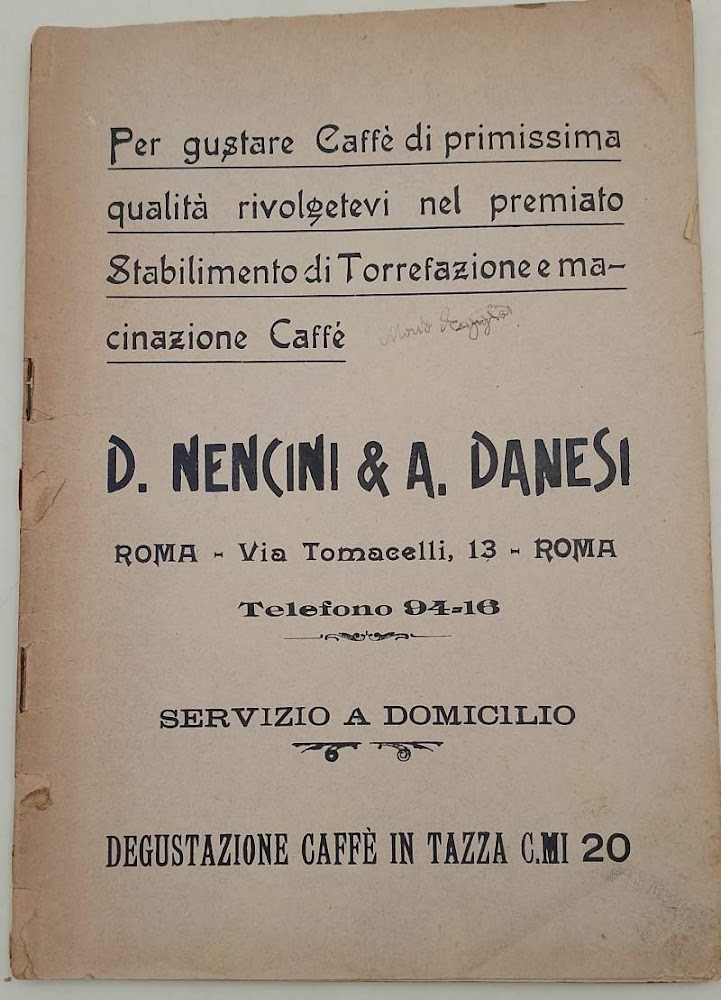 UNA LETTERA DI MINETTO (E ALTRE STORIE)( SENZA DATA)