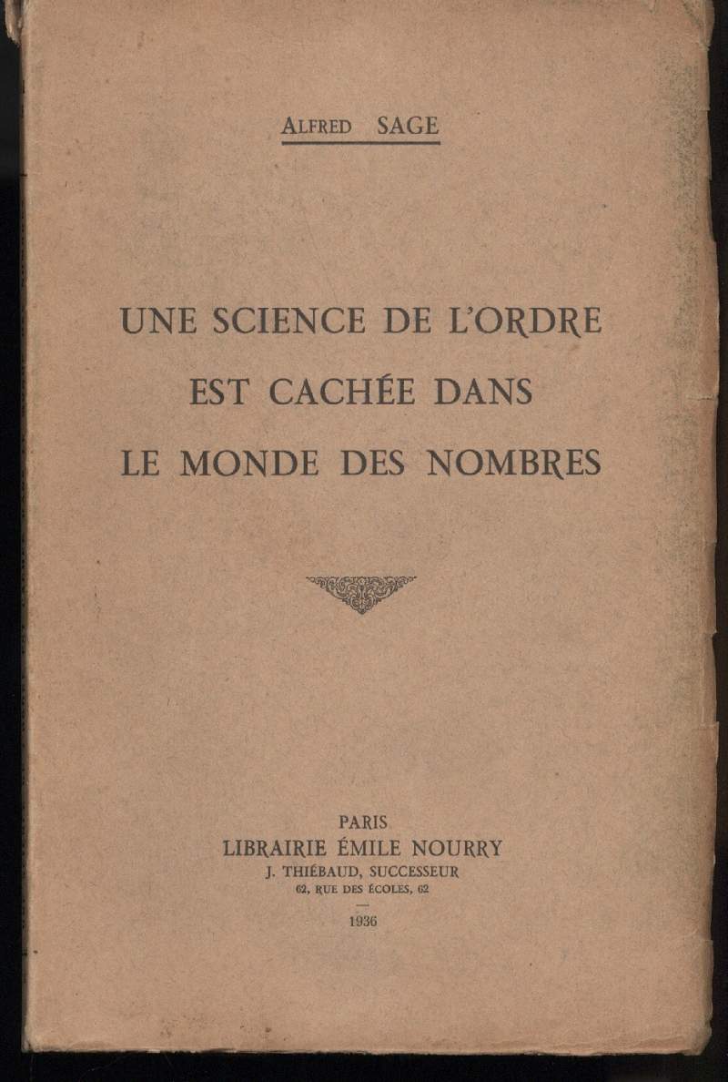 UNE SCIENCE DE L'ORDRE EST CACHEE DANS LE MONDE DES …