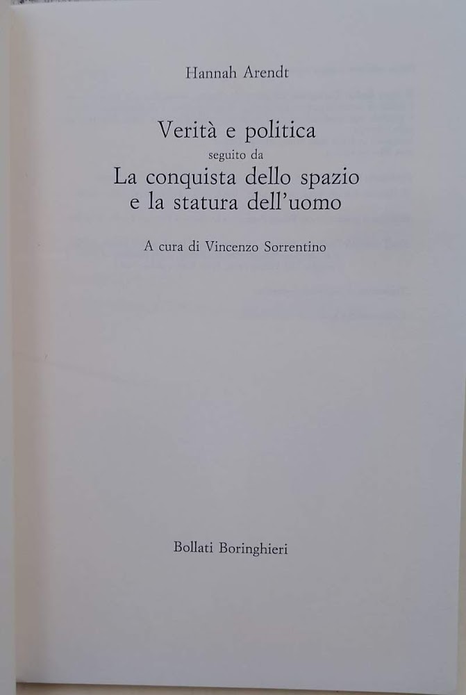 VERITA' E POLITICA (1995)