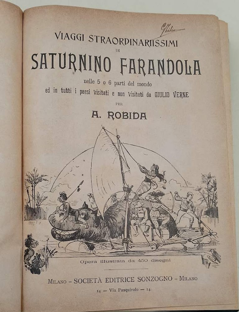 VIAGGI STRAORDINARIISSIMI DI SATURNINO FARANDOLA(1903)