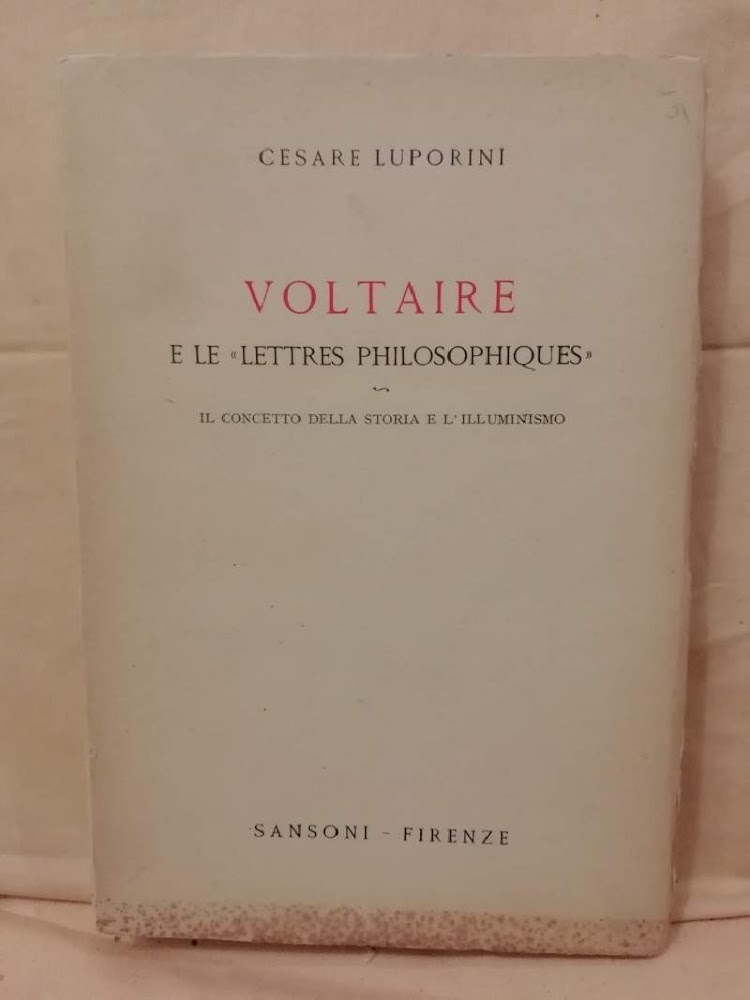 VOLTAIRE E LE "LETTRES PHILOSOPHIQUES" (1955)