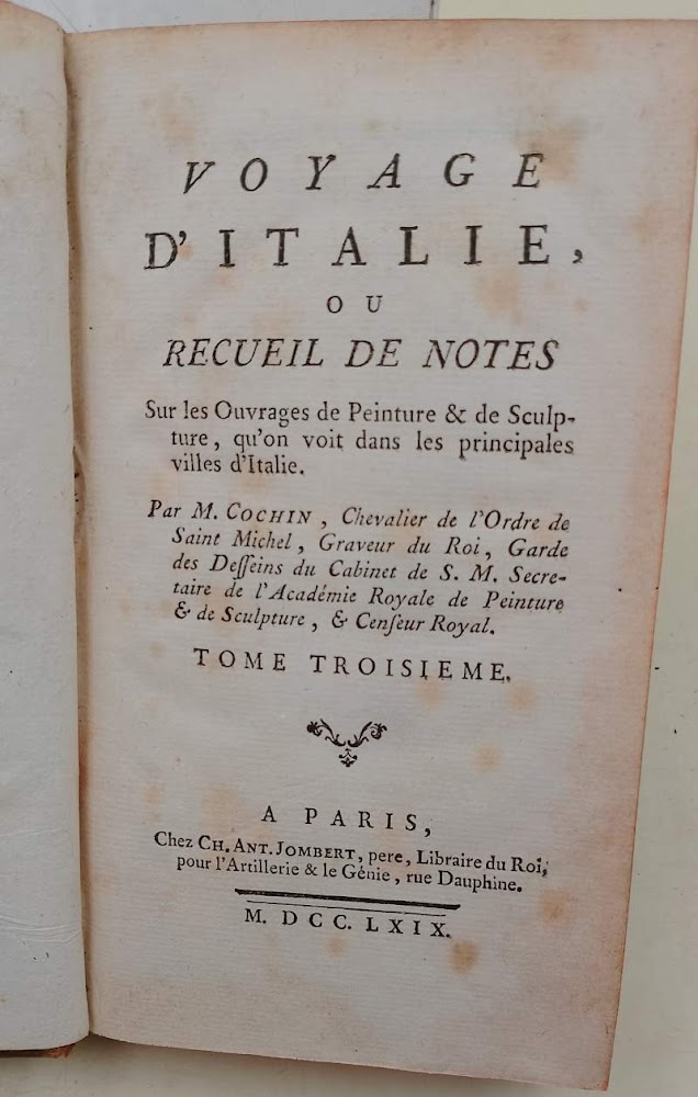 VOYAGE D'ITALIE OU RECUEIL DE NOTES SUR LE OUVRAGES DE …