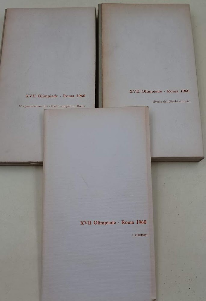 XVII OLIMPIADE-ROMA 1960-STORIA DEI GIOCHI OLIMPICI 3 VOLL.(1960)