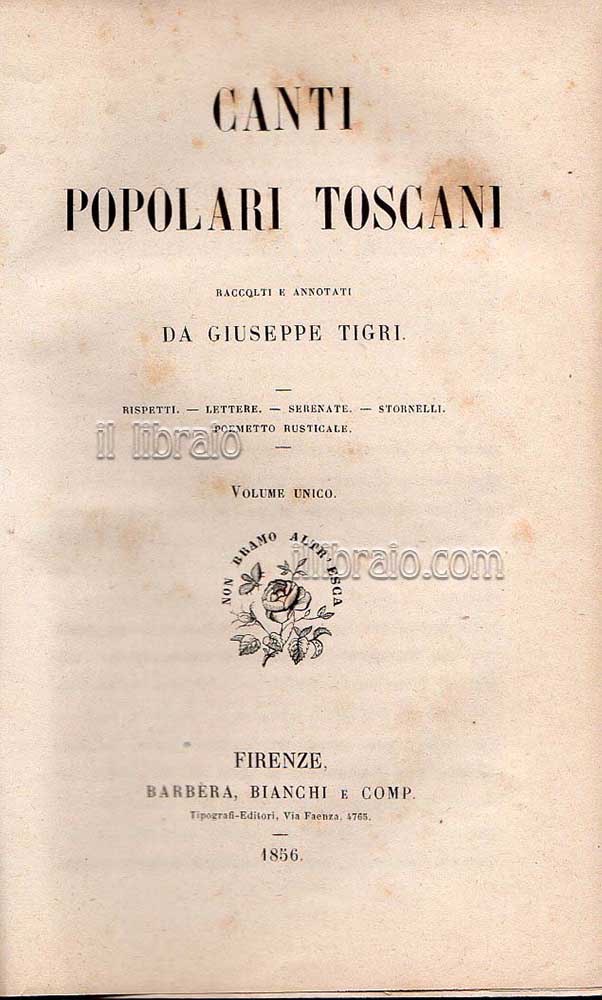 Canti popolari toscani