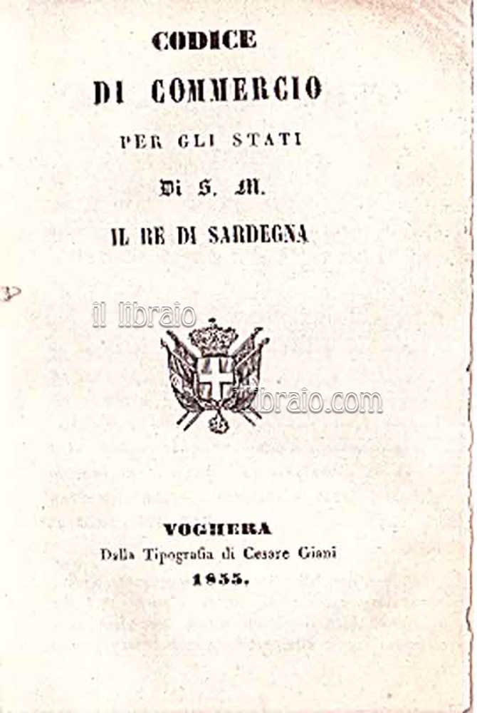 Codice di commercio per gli stati di S. M. il …