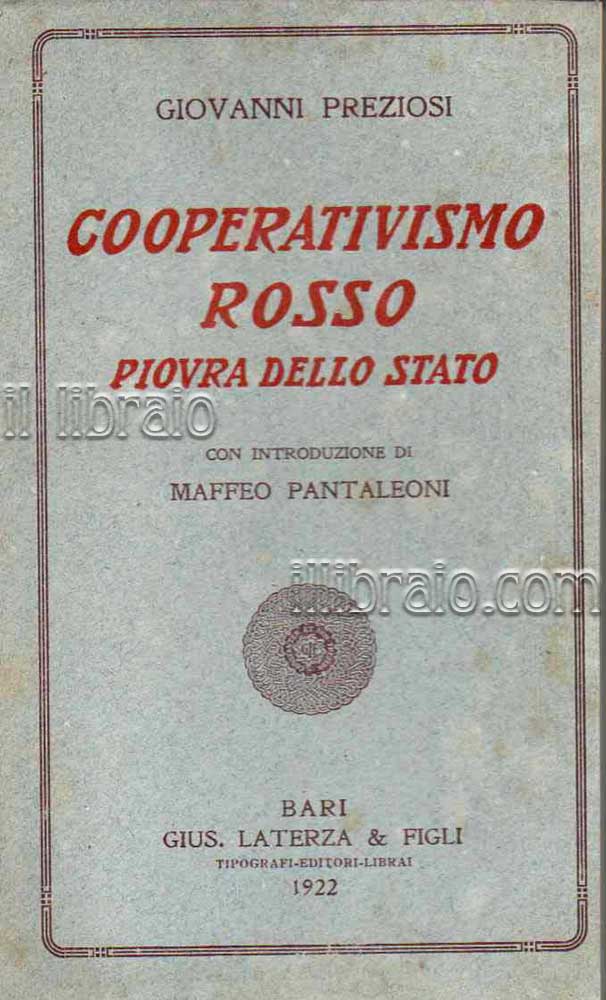 Cooperativismo rosso piovra dello stato