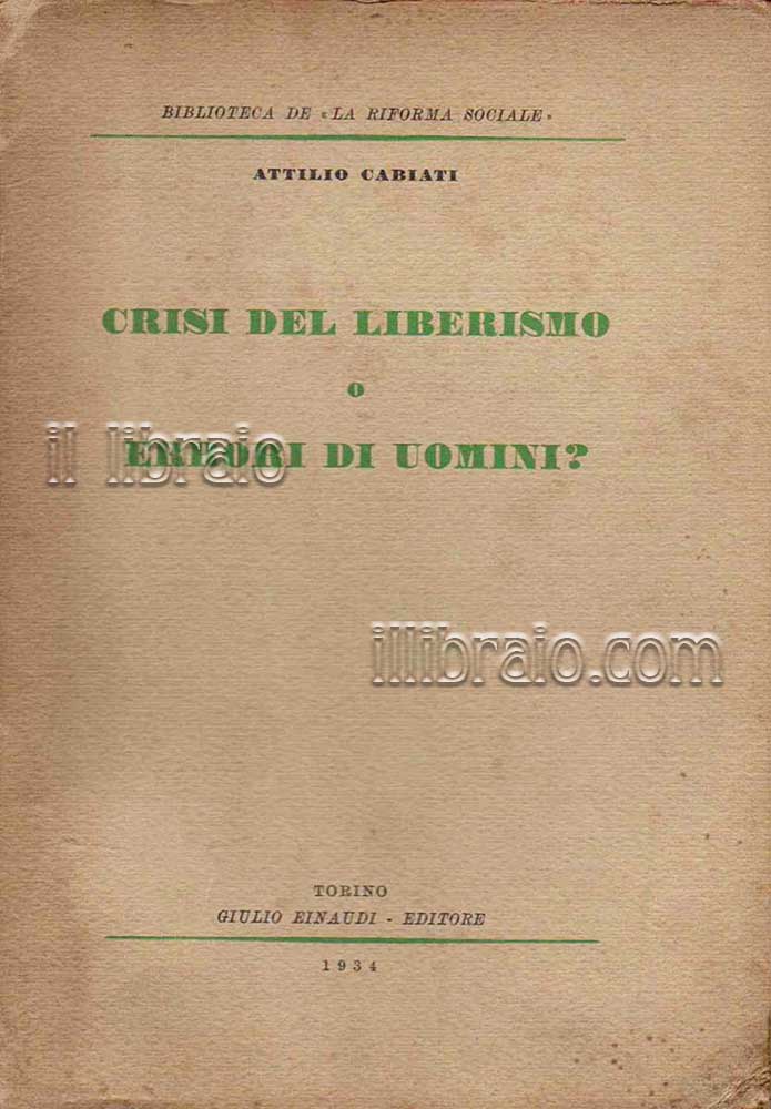 Crisi del liberismo o errori di uomini?