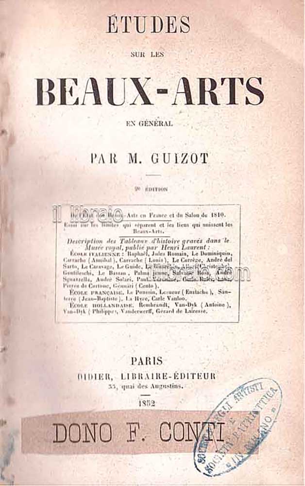 Etudes sur les beaux arts en général