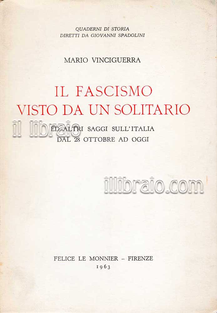 Il fascismo visto da un solitario