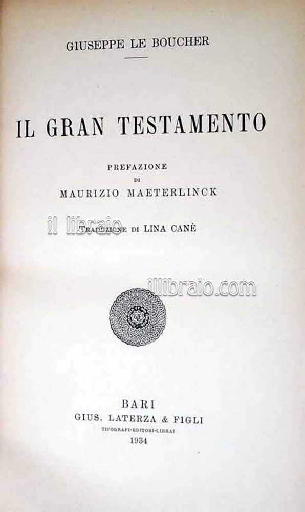 Il gran testamento