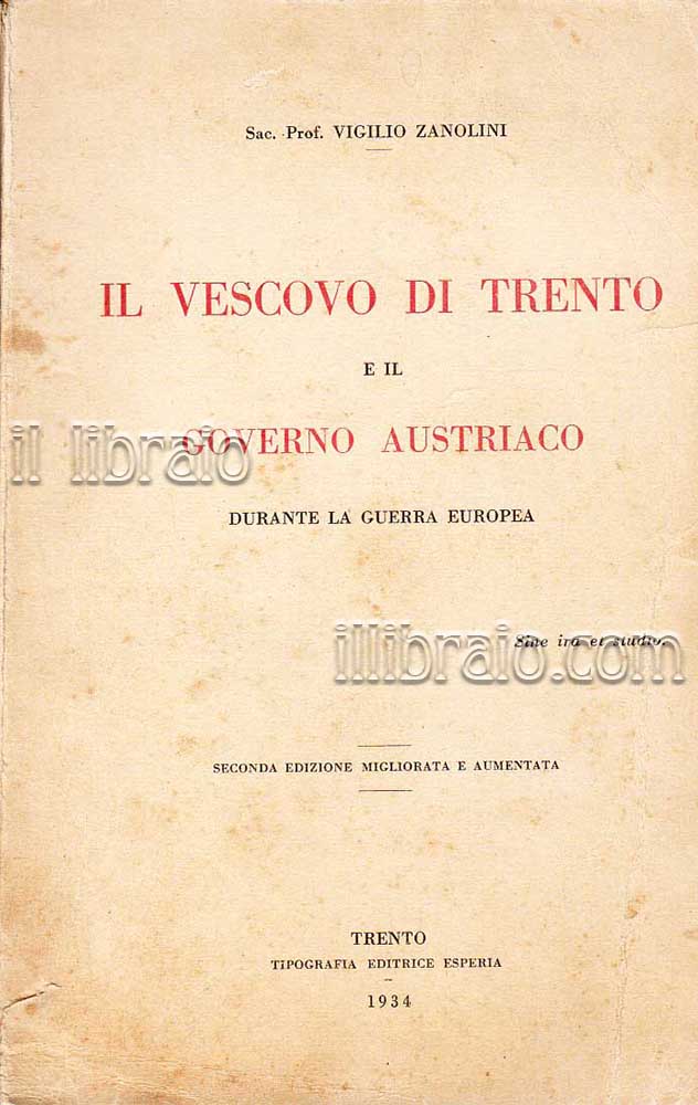 Il vescovo di Trento e il governo austriaco durante la …