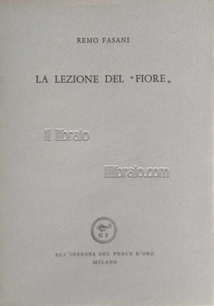 La lezione del "fiore"