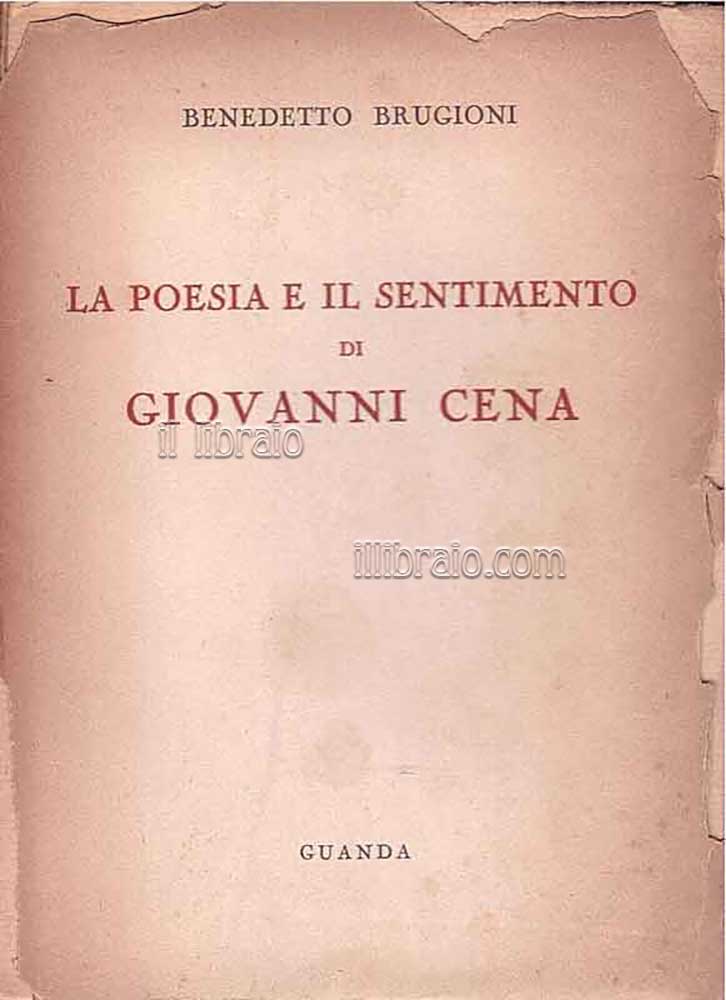 La poesia e il sentimento di Giovanni Cena