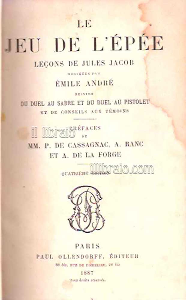 Le jeu de l'épée leçons de Jules Jacob redirigées par …