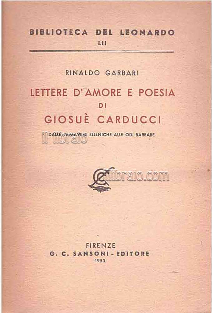 Lettere d'amore e poesia di Giosuè Carducci