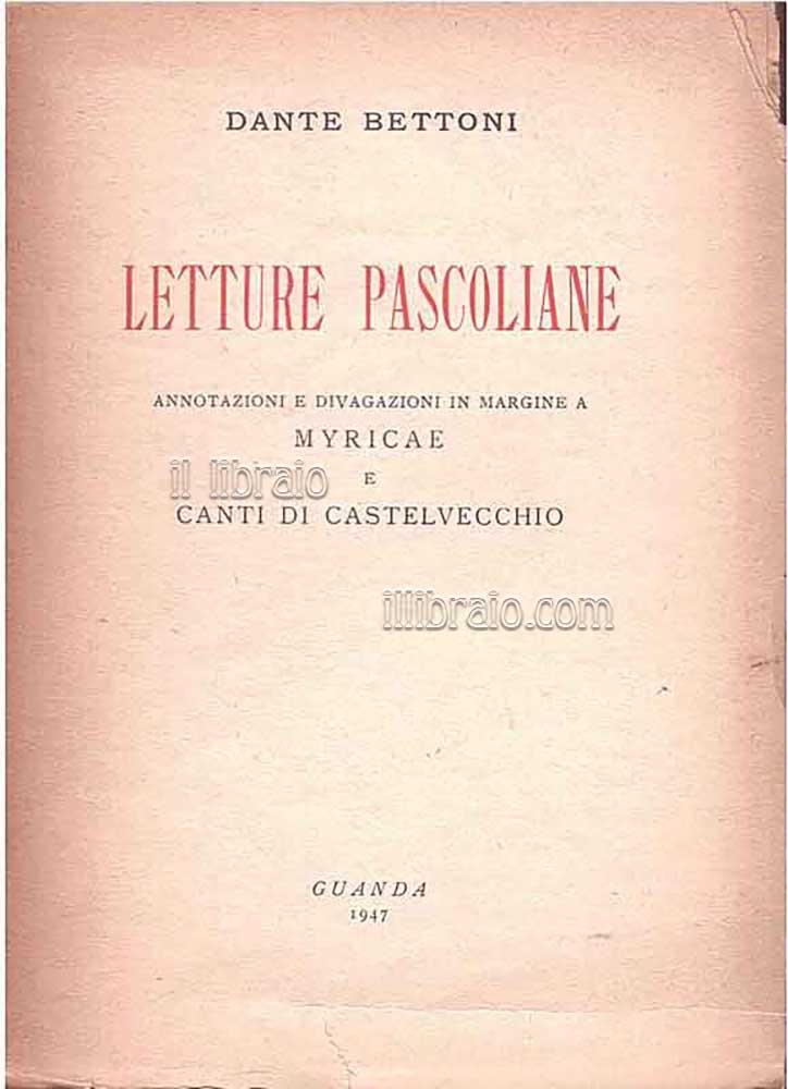 Letture pascoliane