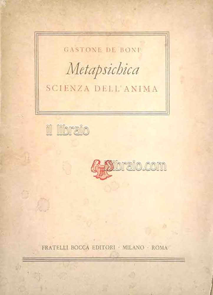 Metapsichica scienza dell'anima