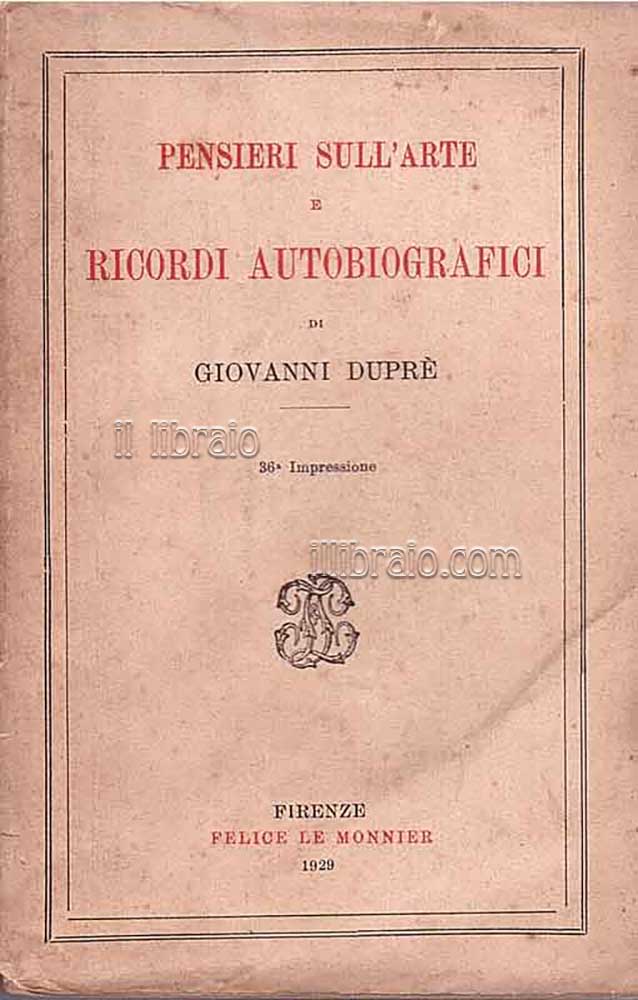 Pensieri sull'arte e ricordi autobiografici