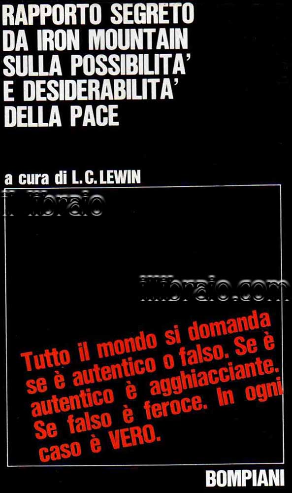 Rapporto segreto da Iron Mountain sulla possibilità e desiderabilità della …