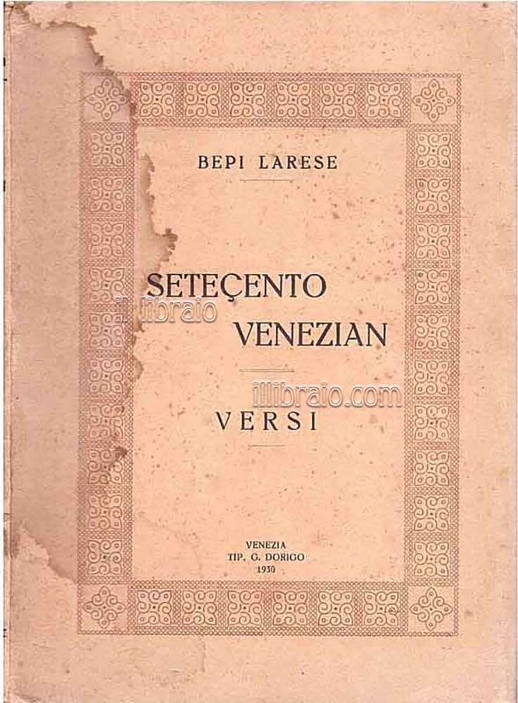 Setecento venezian. Versi