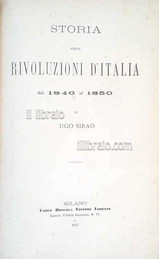 Storia delle rivoluzioni d'Italia dal 1846 al 1850