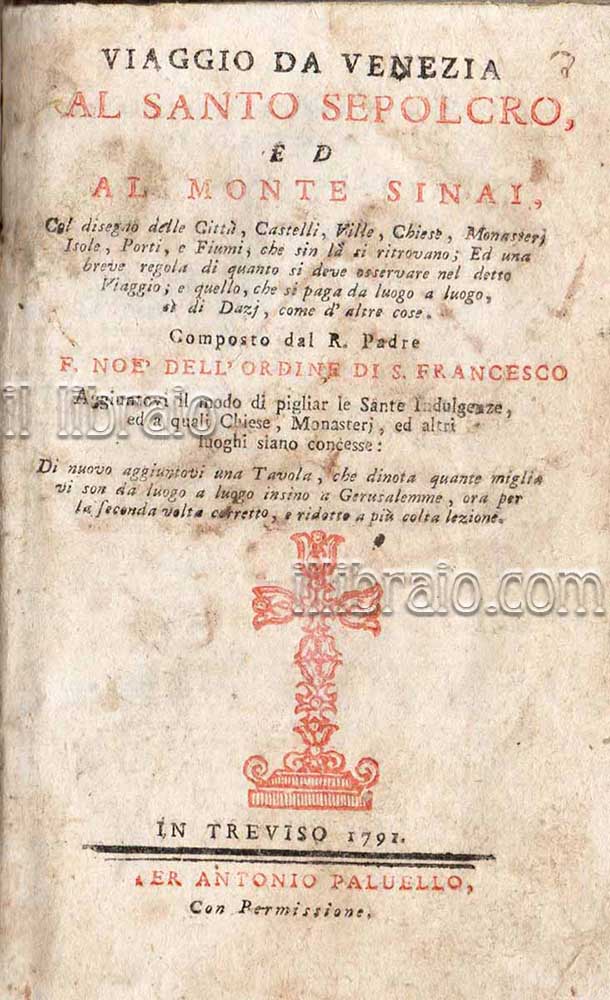 Viaggio da Venezia al Santo Sepolcro ed al Monte Sinai