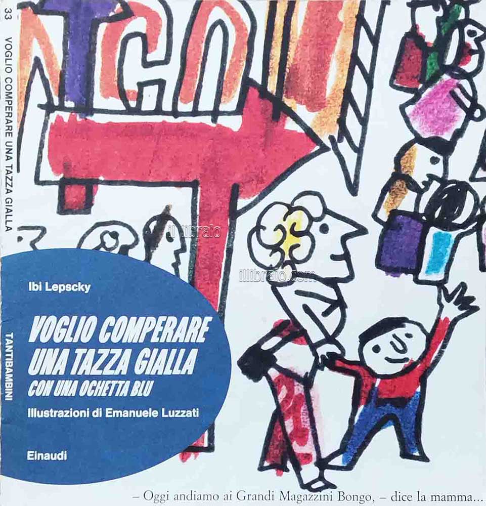Voglio comperare una tazza gialla con una ochetta blu