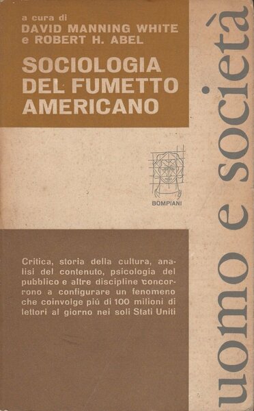 SOCIOLOGIA DEL FUMETTO AMERICANO