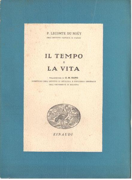 IL TEMPO E LA VITA