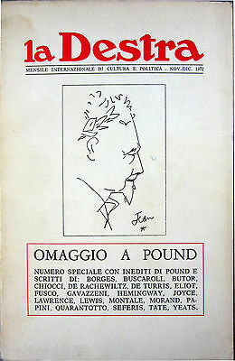 LA DESTRA. Mensile internazionale di cultura e politica. Nov.-Dic. 1972. …