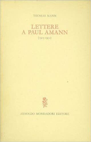 LETTERE A PAUL AMANN