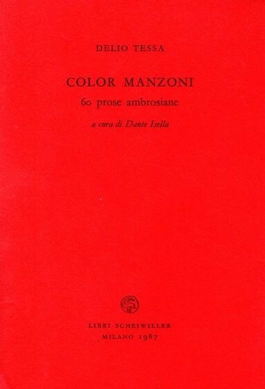 COLOR MANZONI. 60 prose ambrosiane