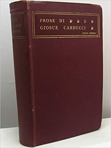 PROSE MDCCCLIX-MCMIII (1859- 1903)