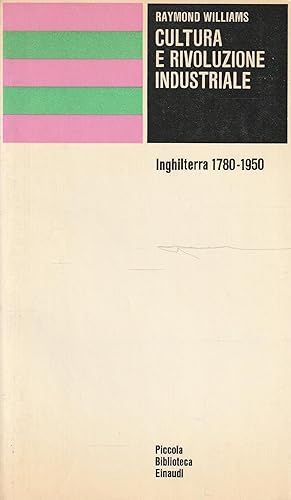 CULTURA E RIVOLUZIONE INDUSTRIALE. Inghilterra 1780-1950