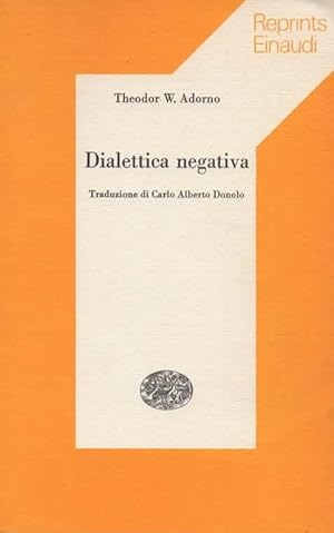 DIALETTICA NEGATIVA