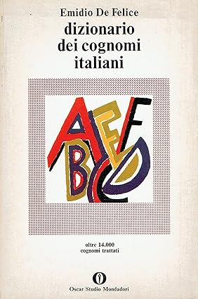 DIZIONARIO DEI COGNOMI ITALIANI