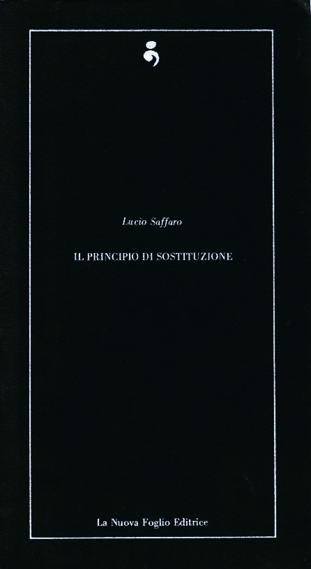 IL PRINCIPIO DI SOSTITUZIONE