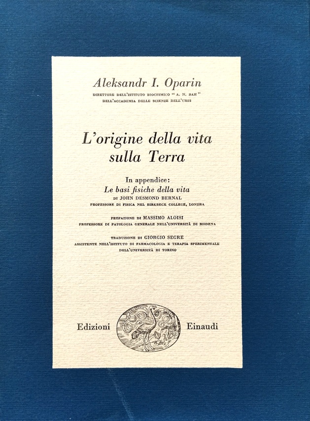L'ORIGINE DELLA VITA SULLA TERRA
